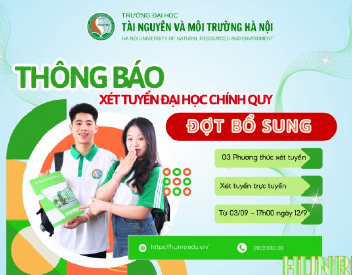THÔNG BÁO TUYỂN SINH ĐẠI HỌC CHÍNH QUY NĂM 2025  (ĐỢT BỔ SUNG)